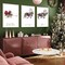 3Pcs Christmas Wall Art Prints 12x16in Santa Claus Reindeer with Sleigh Art Poster Decor Large Aesthetic Xmas Posters Room Decor for Gallery Living Room Bathroom Wall Decor(UNFRAMED)